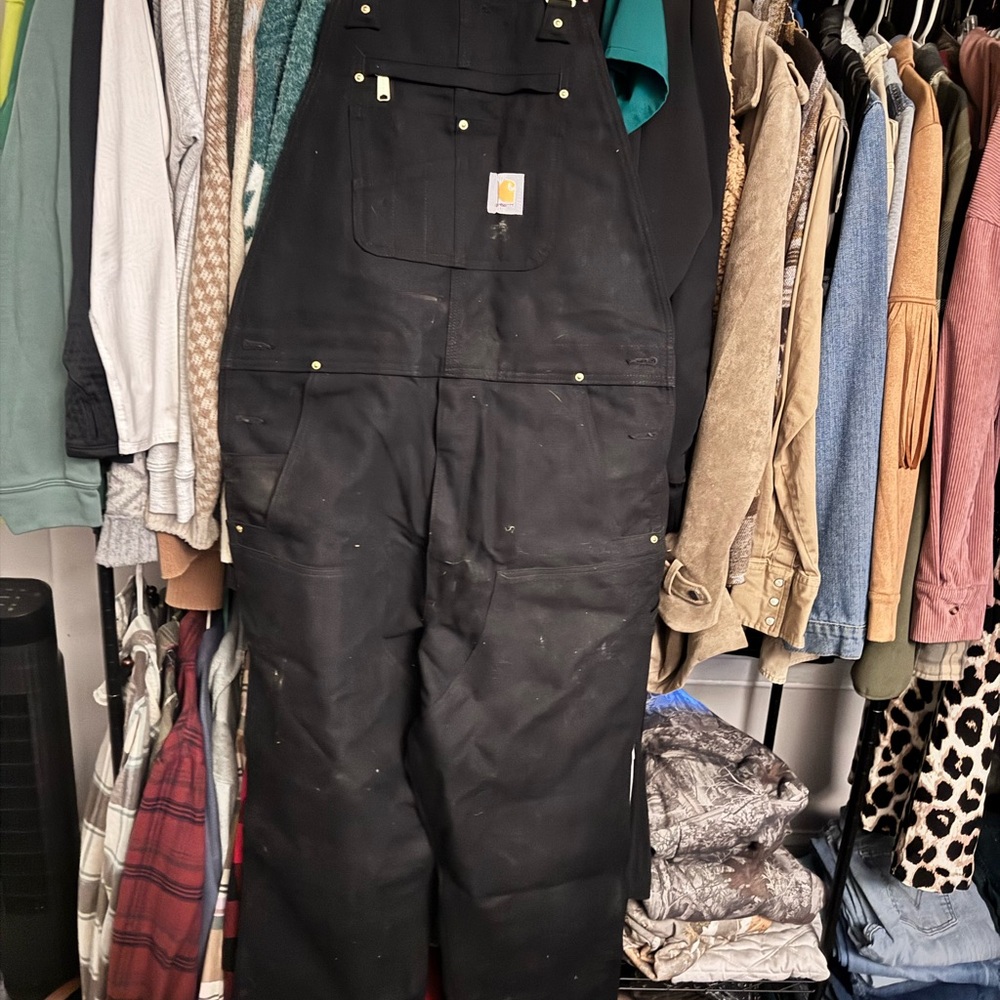 Carhartt Black Canvas Overalls